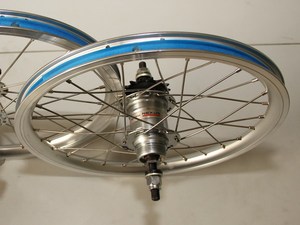 大行dahon16寸折叠改装罗拉制动禧玛诺内三速轮组大行16内三轮组