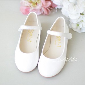 韩国进口正品儿童漆皮礼服鞋女孩中大童白色公主鞋演出鞋宝宝皮鞋