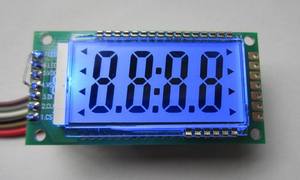 4bit 4位L液晶LCD段码模块带驱动板HT1621 蓝色背光