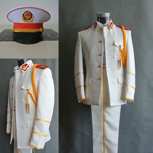 文艺演出礼服 男士演出军装 舞台管乐队服装 民歌表演合唱团