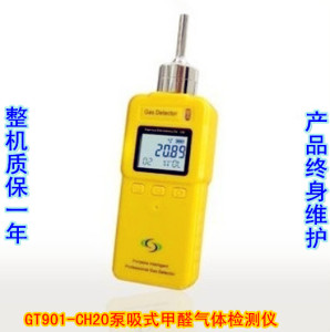 甲醛检测仪GT901-CH2O泵吸式甲醛气体检测仪甲醛超标探测器报警器