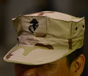 美式三色迷彩八角战斗帽 遮阳帽 只有58号