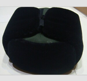 07士兵栽绒帽皮帽棉帽【命保部队】际华3504正品苗嫂雷锋帽大耳帽