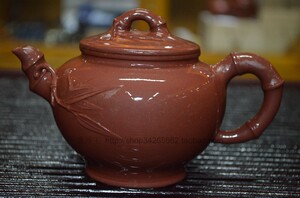 宜兴紫砂茶具国家助工管银芳纯手工制底槽清 笑樱竹节 包邮保真