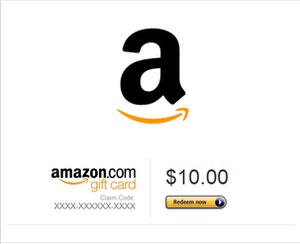 自动发货 10美金 美国亚马逊购物卡美亚礼品卡 amazon gift card