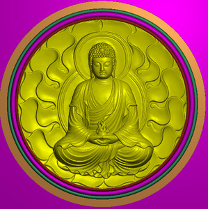 好佛 精雕jdp格式 灰度图 观音 如来弥勒佛雕像源文件