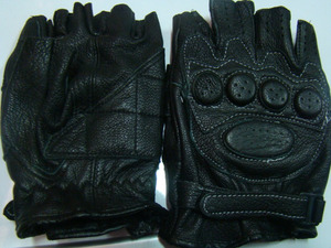 促销加厚纯羊皮散打沙袋骑行跳舞真皮半指手套甩鞭 麒麟鞭 手套