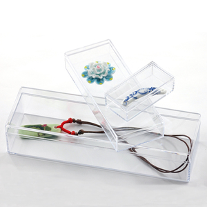 高透明塑料盒子有盖长方形收纳盒电子零件产品包装盒人参盒礼品盒