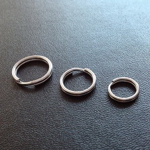 精品 304不锈钢钥匙圈高弹性钥匙扣圆圈平圈迷你纯钢钥匙圆环挂圈