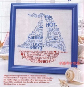 小房子十字绣 正品DMC套件-夏日帆船 一帆风顺礼品简单手工杂志图
