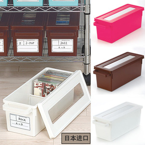 日本进口INOMATA 创意CD盒子 PS4光盘DVD碟片防尘塑料整理收纳盒