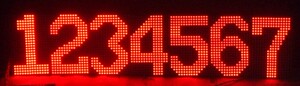 特大led点阵数字显示屏 相当8寸数码管 支持二次开发可配各类设备
