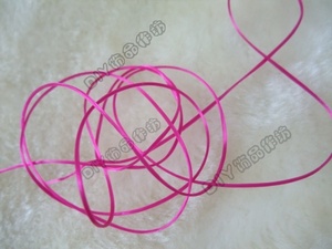 韩国进口DIY手工饰品串珠材料配件批发项链手链紫红色弹力线1元米