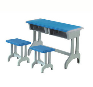 幼儿园小学初中学习塑钢塑料课桌椅双人学生桌椅成套103+201A型