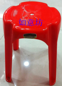 正品珠江塑胶圆椅餐桌椅加厚胶椅会客椅休闲椅蓝色红色