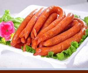 唐山特产施尔得小可爱玫瑰香肠涮火锅肉肠甜咸500g河北名吃鸡肉肠