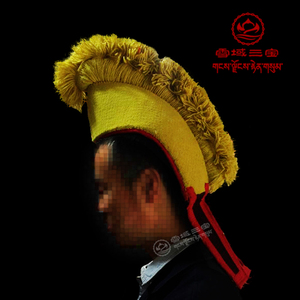 藏传佛教鸡冠帽图片