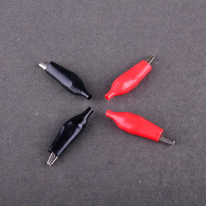 鳄鱼夹 护套夹 电源电线夹子 测试线电源接线夹带绝缘套 大中小号