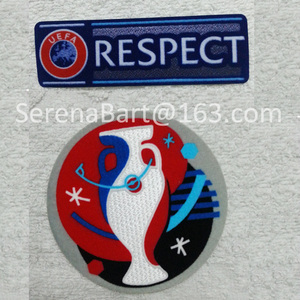 2016法国欧洲杯比赛臂章公平条臂章Respect and Euro Patch