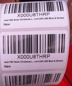 亚马逊商品不干胶条行码制作图书馆条形码定制印刷吊牌贴纸标签