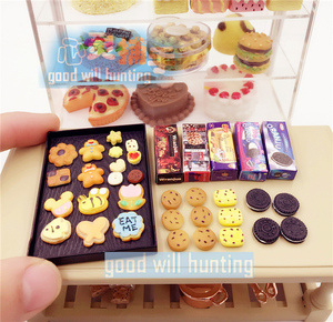 心灵捕手微缩模型 粘土树脂饼干曲奇 迷你食玩dollhouse biscuits