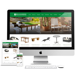 绿色家具外贸网站源码 手机自适应响应式英文模板 PHP伪静态html5