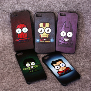 钢铁侠超人iphone5s手机壳5c手机套 苹果se保护套 潮男磨砂创意6