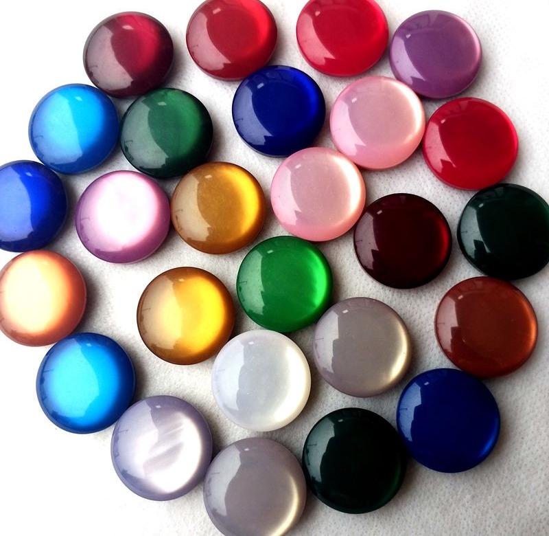 珠光有机玻璃纽扣优质复古仿亮光彩色钮扣开衫大衣毛衣装饰25mm女