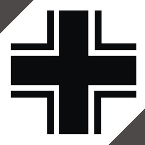 汽车反光贴纸防雨水车身贴二战德国坦克15057军事德军铁十字标