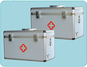 铝合金医药箱带锁诊所出诊应急药箱子便携出诊箱医用箱药物收纳盒