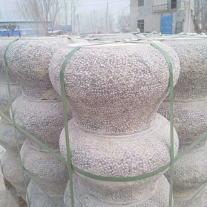 中式石雕复古柱墩 麻面柱顶石 荔枝面石墩 加工定制空心 实心