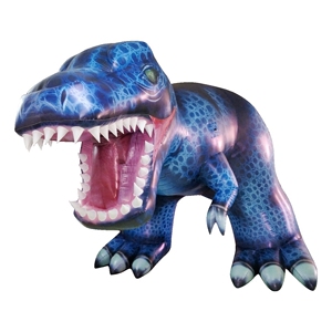 大型充气蓝色霸王龙暴龙恐龙气模食肉龙卡通活动恐龙