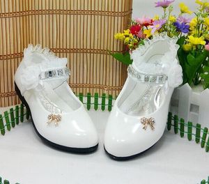 2024亮皮女童方口皮鞋新款公主单鞋韩版女款单皮鞋跳舞鞋白21-36
