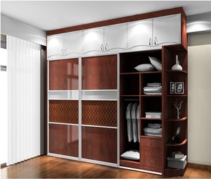 济南定制家具拼色推拉门衣柜时尚简约大亚e0级实木颗粒板绿色环保