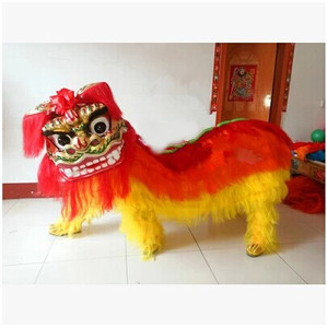 舞龙舞狮道具北狮正宗北京狮舞狮子民间演出单人双人舞狮服装狮头