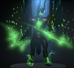 dota2tb至宝恐怖利刃 心渊魔角 大地之绿 绿色棱彩宝石 尊享 30
