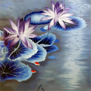 苏绣diy莲花