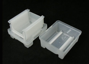 硅片盒46812寸晶圆盒花篮半导体IC专用传输盒cassette切割铁环盒
