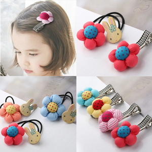 韩版儿童发圈头绳甜美橡皮筋弹力可爱女童丸子头发绳发带发饰批发