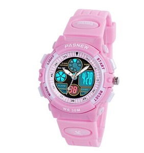 百圣牛儿童手表女孩防水夜光手表女学生运动可爱小中学生电子表