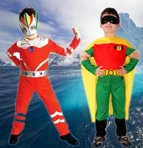 万圣节儿童演出服装儿超人装扮服超人披风奥特曼套装衣服铠甲勇士