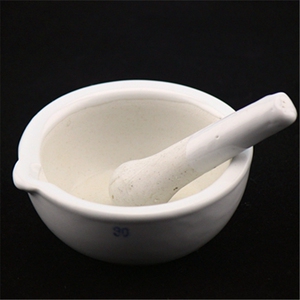 陶瓷研钵 90mm 加研钵棒 中药捣药研钵 研磨器 化学生物实验器材