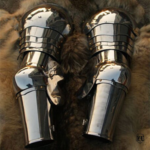 ze【臂铠】哥特板甲米兰盔甲 西洋骑士团收藏品 十字军中世纪肩甲