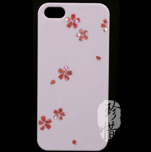 日本进口漆器适用于苹果phone5/5s/se手机壳 贝壳螺钿镶嵌工艺