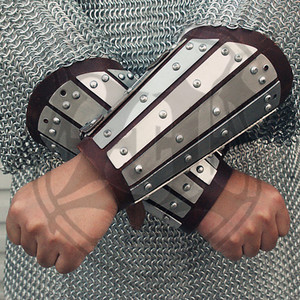 ze【板条护臂】维京护手 骑士装具板甲手 牛皮1.8mm盔甲