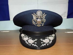 全新保真美国空军 将官 制服帽子 大檐帽 60.5号