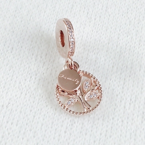 专柜正品 pandora 潘多拉玫瑰金家庭树吊坠 781728cz