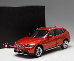 京商KYOSHO 1:18 宝马BMW X1 xDrive28i 橘红色 合金仿真汽车模型