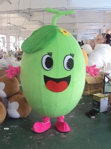 人穿行走动漫道具卡通人偶服装表演冬瓜甜瓜柠檬芒果樱桃玩偶公仔