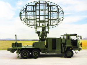 斯太尔改装米波雷达车模型 jy-27a对空警戒雷达车仿真模型 1:30